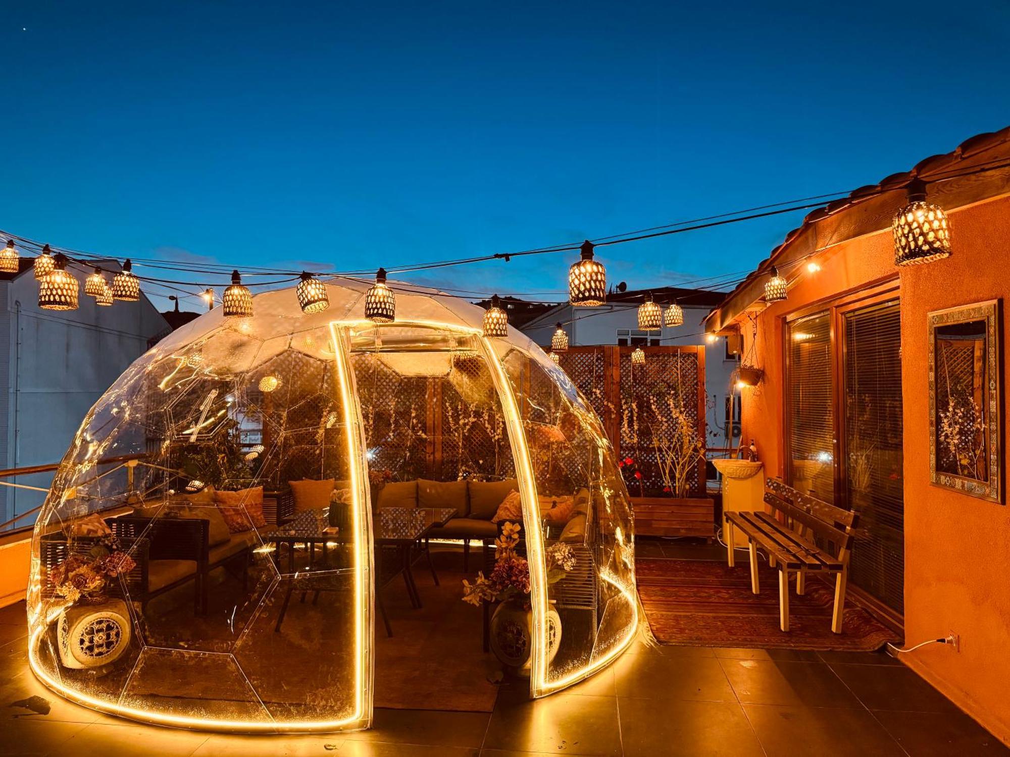 Waterfront By The Tram - Terrace With Dome & Golden Horn View In Fatih Istanboel